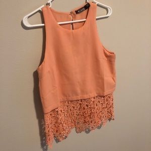 Rehab Tank/Lace Crop